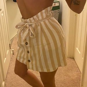 High Waisted Hollister Stripped Skirt